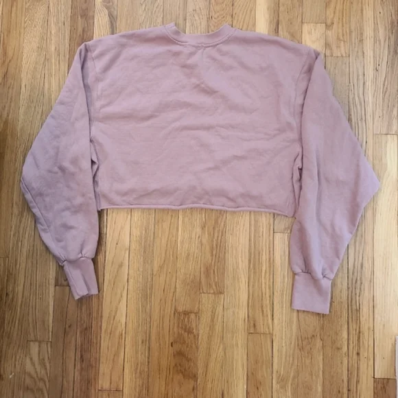 NWOT Good American Cropped and Cool Sweatshirt Sz 3 (Large) - Picture 4 of 7